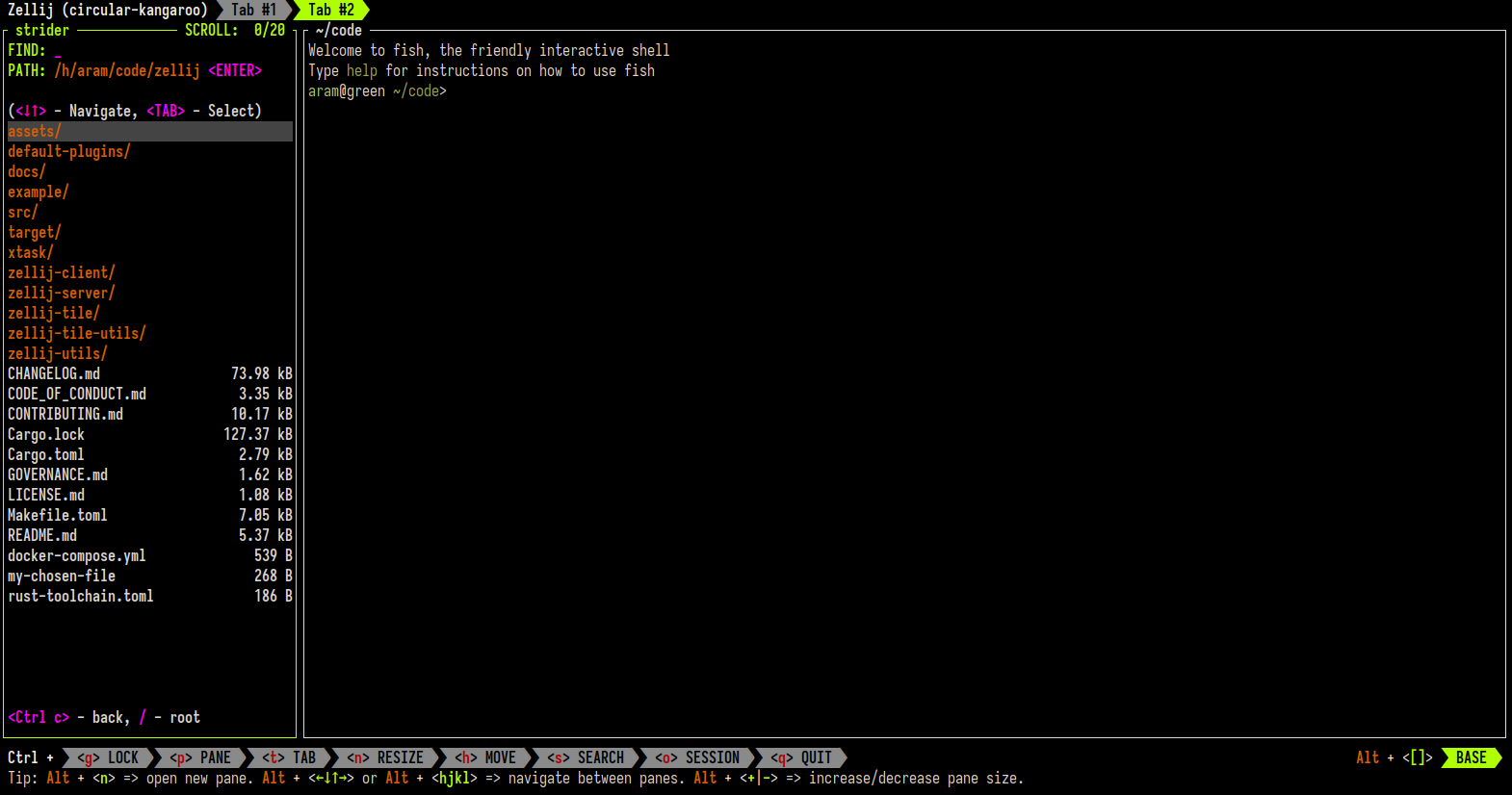 filepicker 常驻侧边,类似 IDE